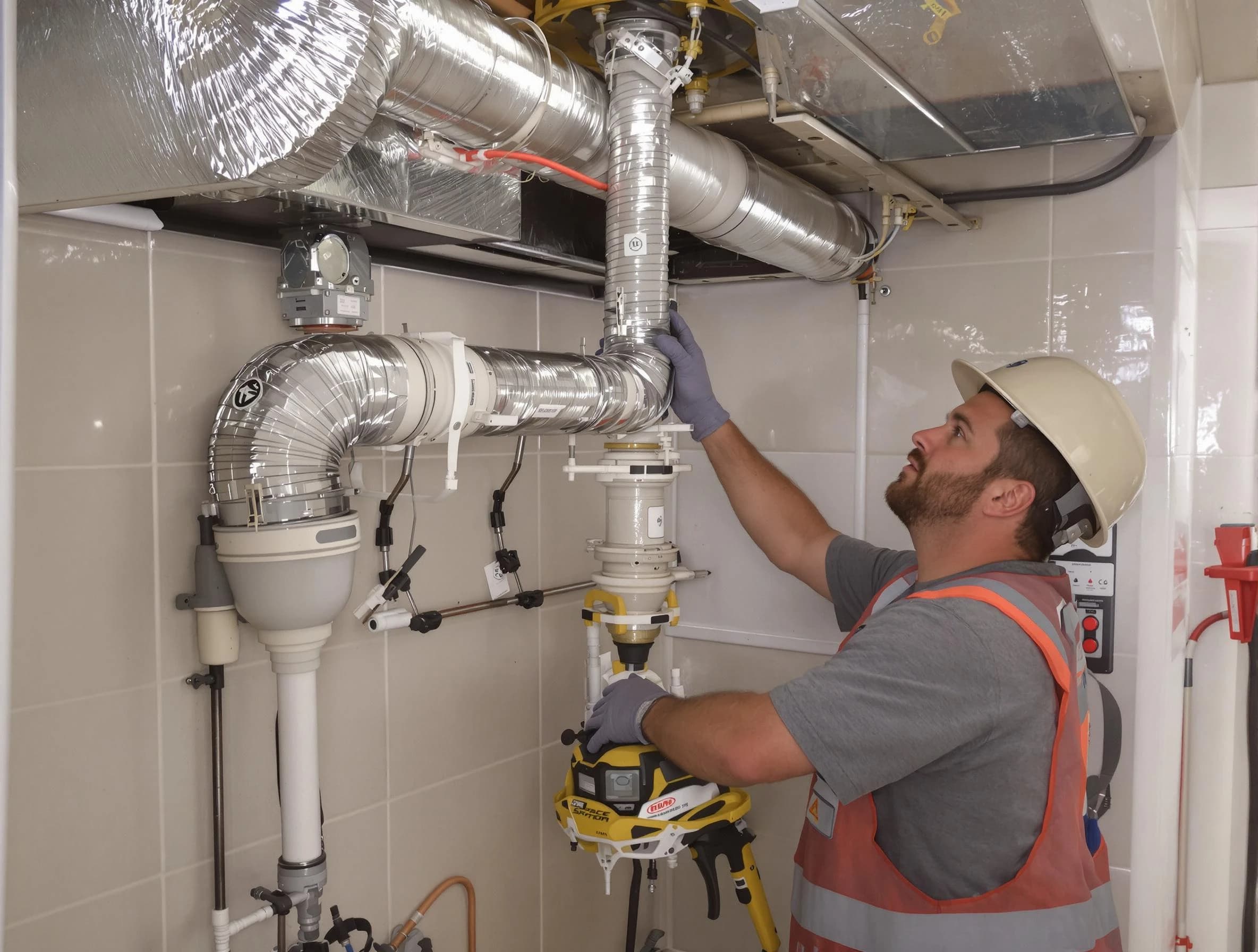 Burlington Dryer Vent Cleaning expert performing professional dryer vent repair and installation in Burlington