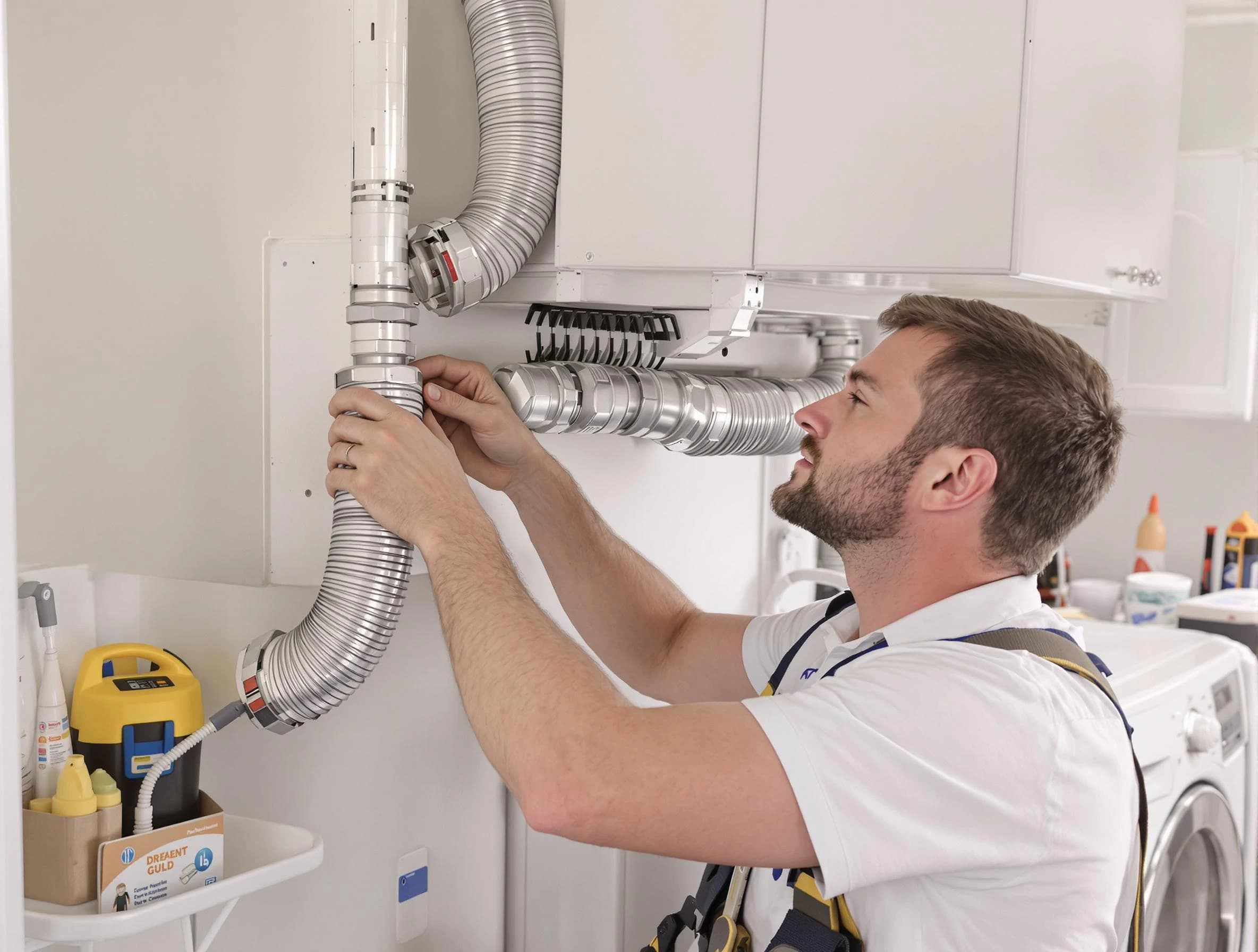Professional dryer vent repair and installation by Burlington Dryer Vent Cleaning in Burlington