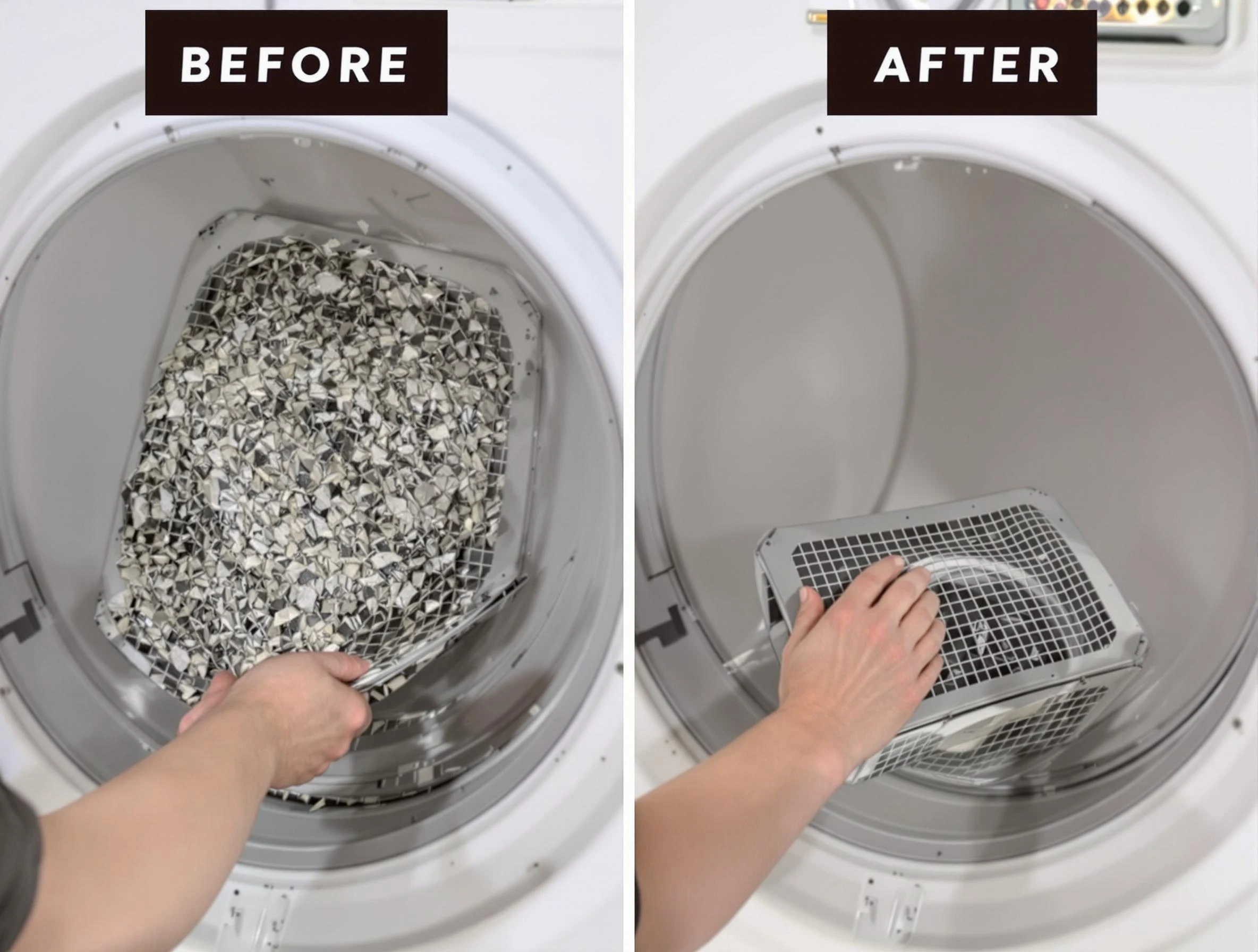 Professional lint trap cleaning by Burlington Dryer Vent Cleaning in Burlington
