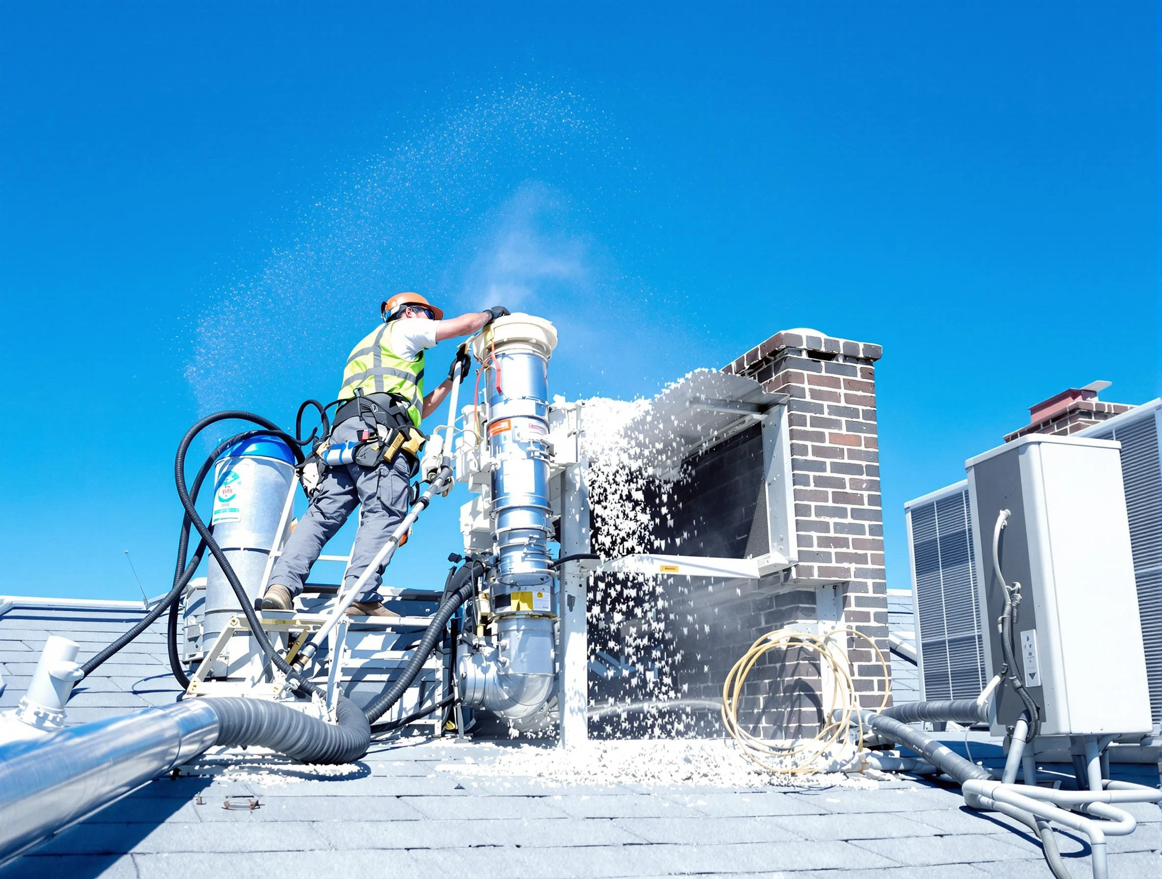 Expert roof dryer vent cleaning by Burlington Dryer Vent Cleaning in Burlington