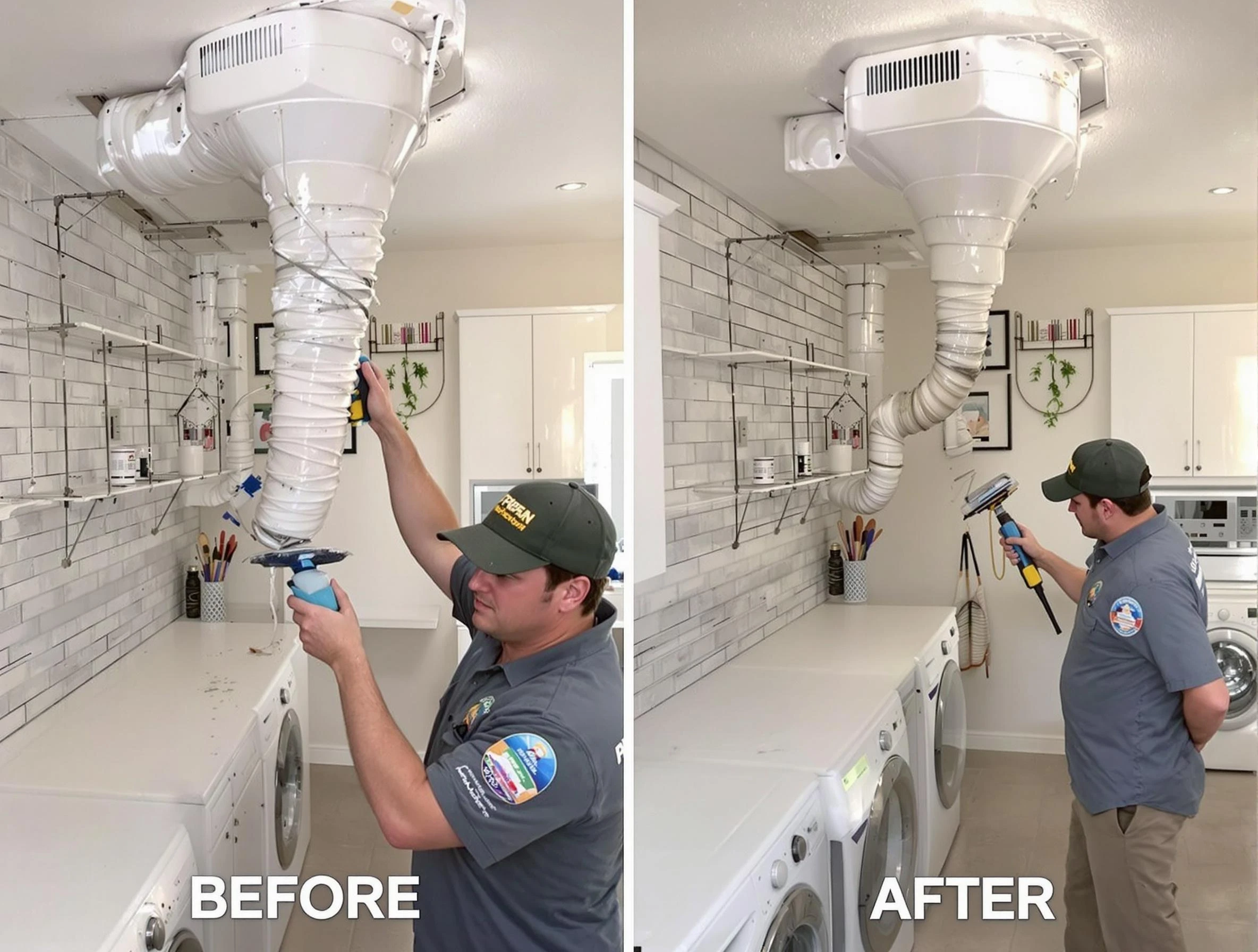 Professional dryer exhaust vent cleaning by Burlington Dryer Vent Cleaning in Burlington