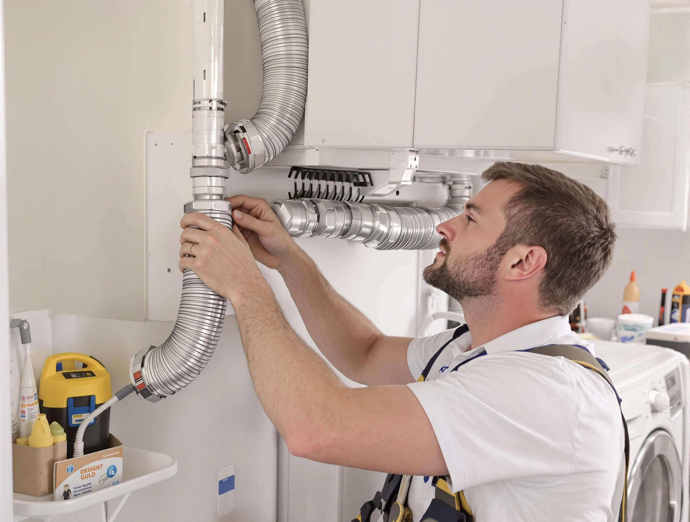 Professional dryer vent repair and installation by Burlington Dryer Vent Cleaning in Burlington